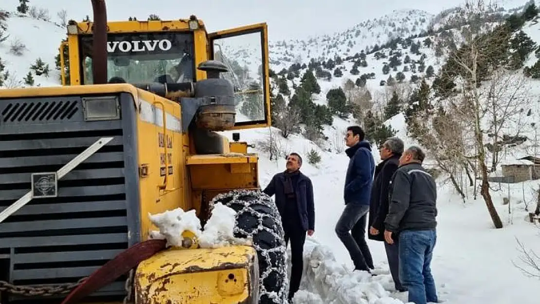 'Kaymakam Ayrancı, yol açma çalışmalarını inceledi'