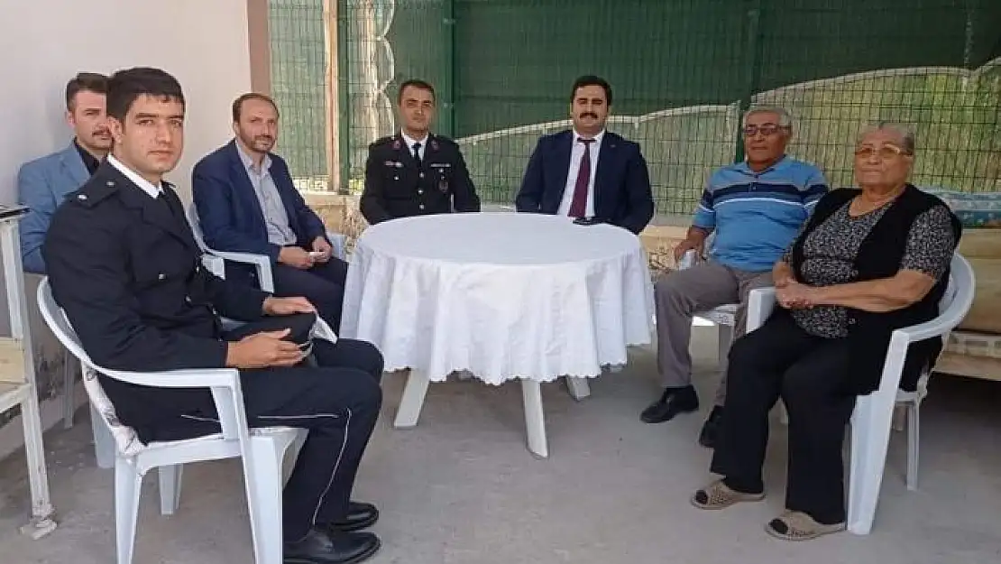 'Kaymakam Ülkü´den şehit ailelerine ziyaret'