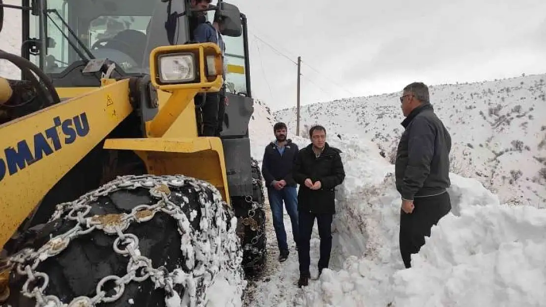'Kaymakam Ünsal, karla mücadele çalışmalarını inceledi'