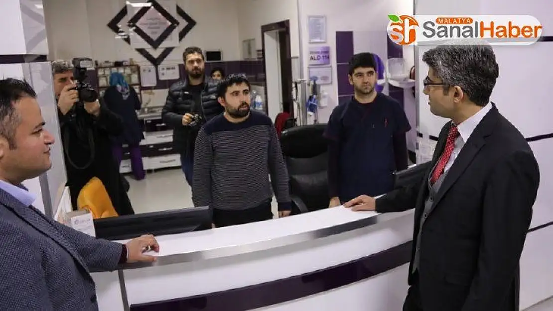 Kaymakamdan hastane denetimi