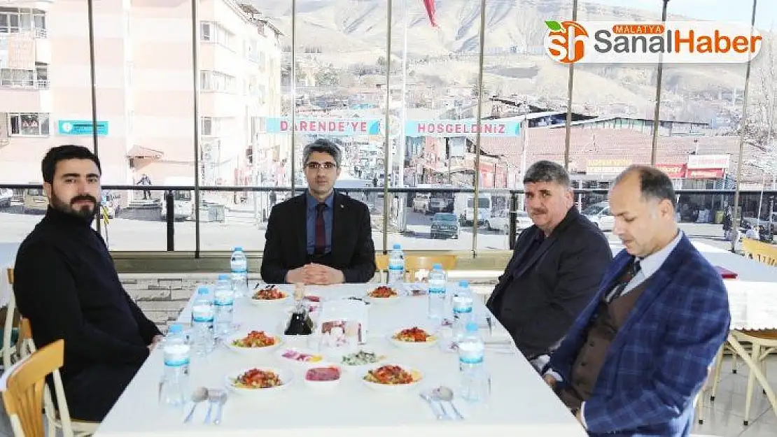 Kaymakamı Çalışır, basın ile bir araya geldi