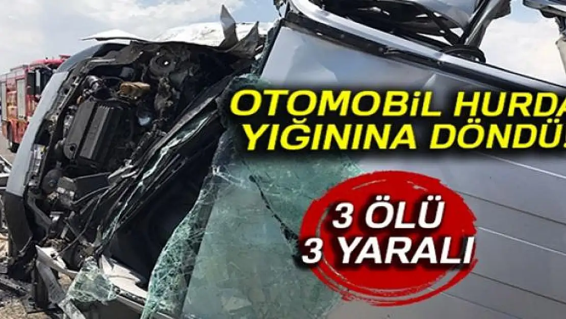 OTOMOBİL HURDA YIĞININA DÖNDÜ 