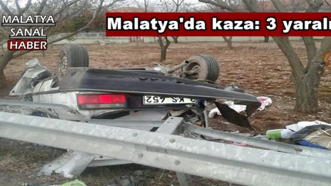 Malatya'da kaza: 3 yaralı