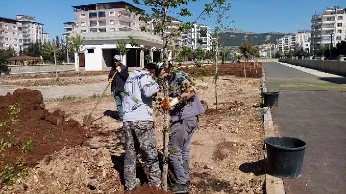 'Kent Parkta bahar bakımı'