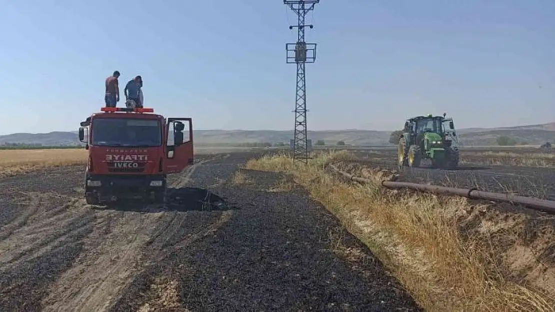 'Keysun Ovasında ekinler yandı'