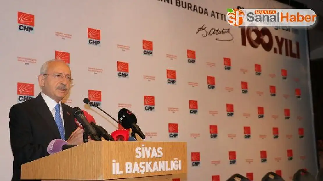 Kılıçdaroğlu Sivas'ta gerçekleştirilen PM toplantısında konuştu