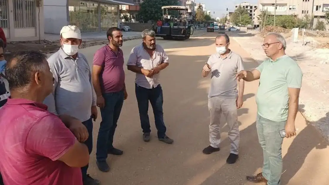 'Kılınç, asfalt çalışmalarını inceledi'