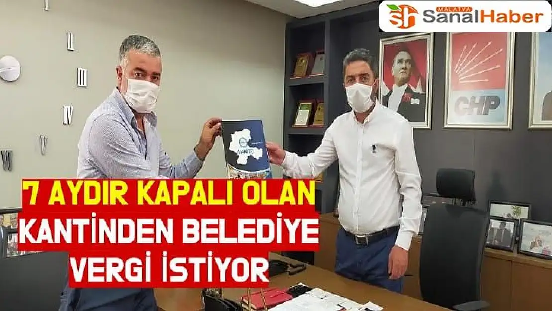 Kiraz, 7 aydır kapalı olan Kantinden Belediye Vergi istiyor