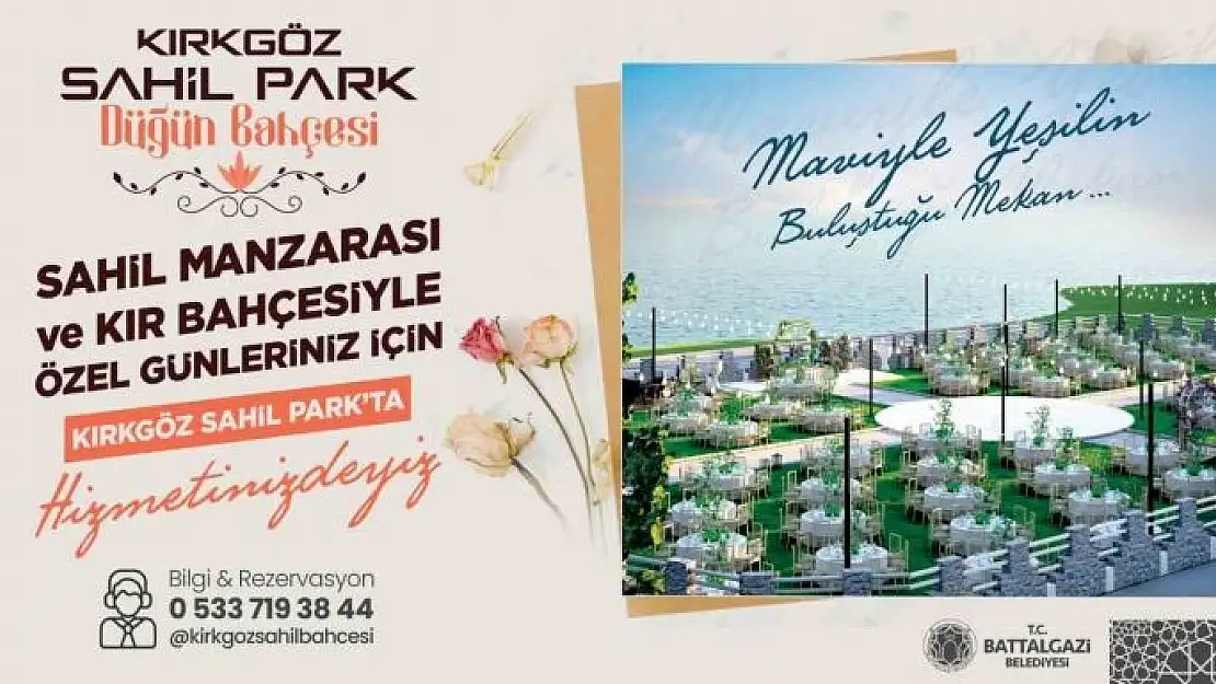 'Kırkgöz Sahil Park Düğün Bahçesi açılış için gün sayıyor'