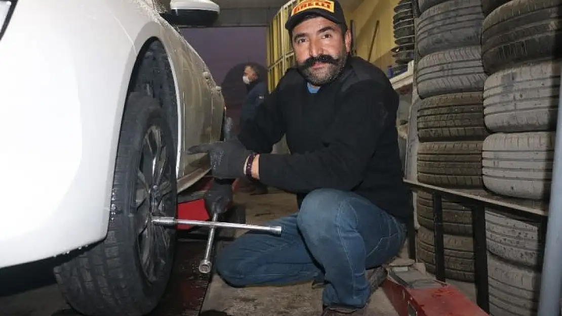 'Kış lastiği mesaisi başladı'