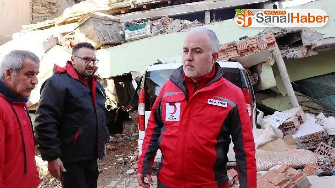 Kızılay Başkanı deprem bölgesinde