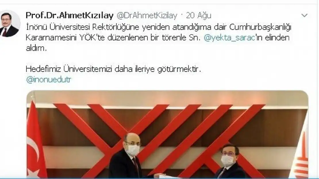 'Kızılay, Rektörlük atamasını Saraç´tan aldı'