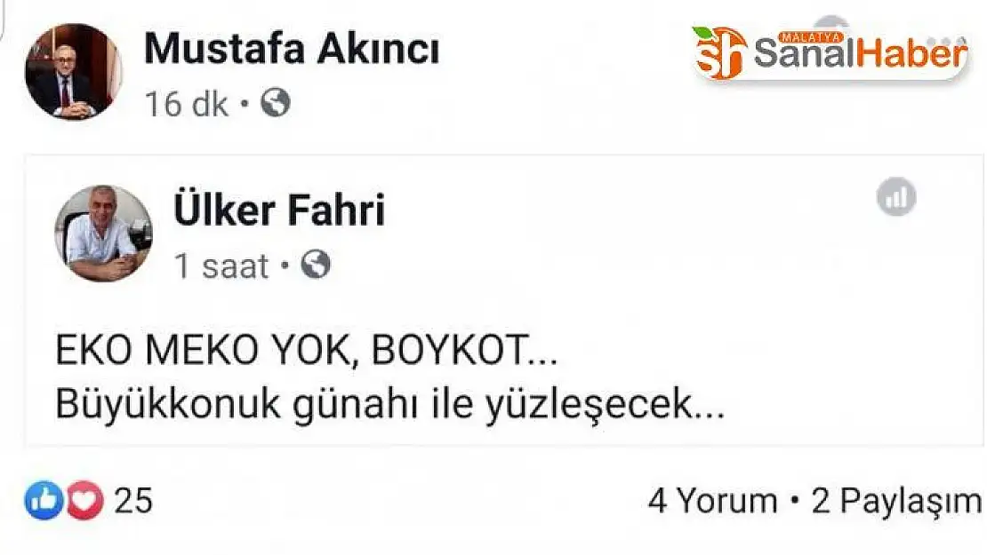 KKTC'de Cumhurbaşkanı Akıncı'ya, sosyal medya paylaşımı tepkisi