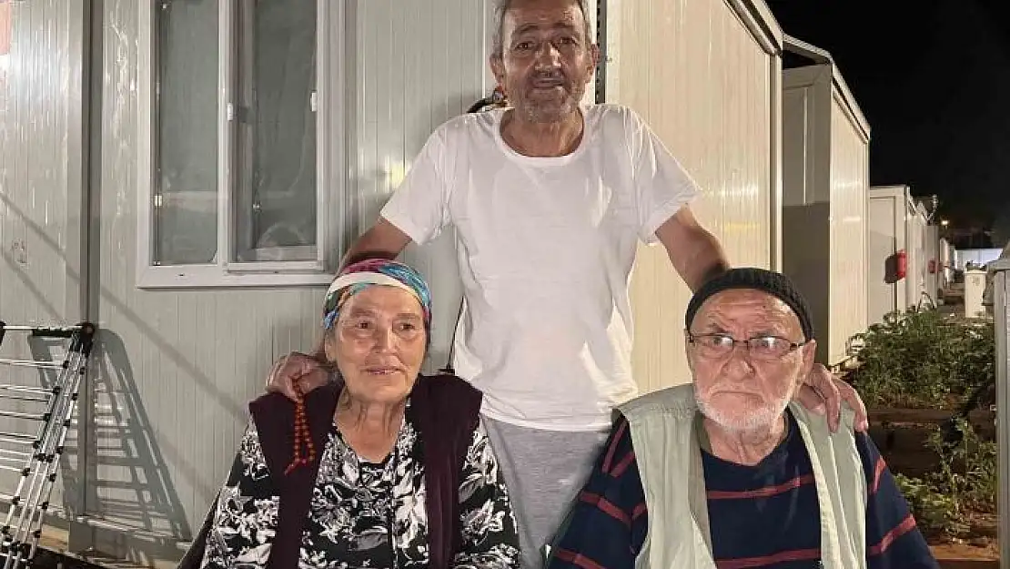 'Konteyner kentin en yaşlı depremzedesi'