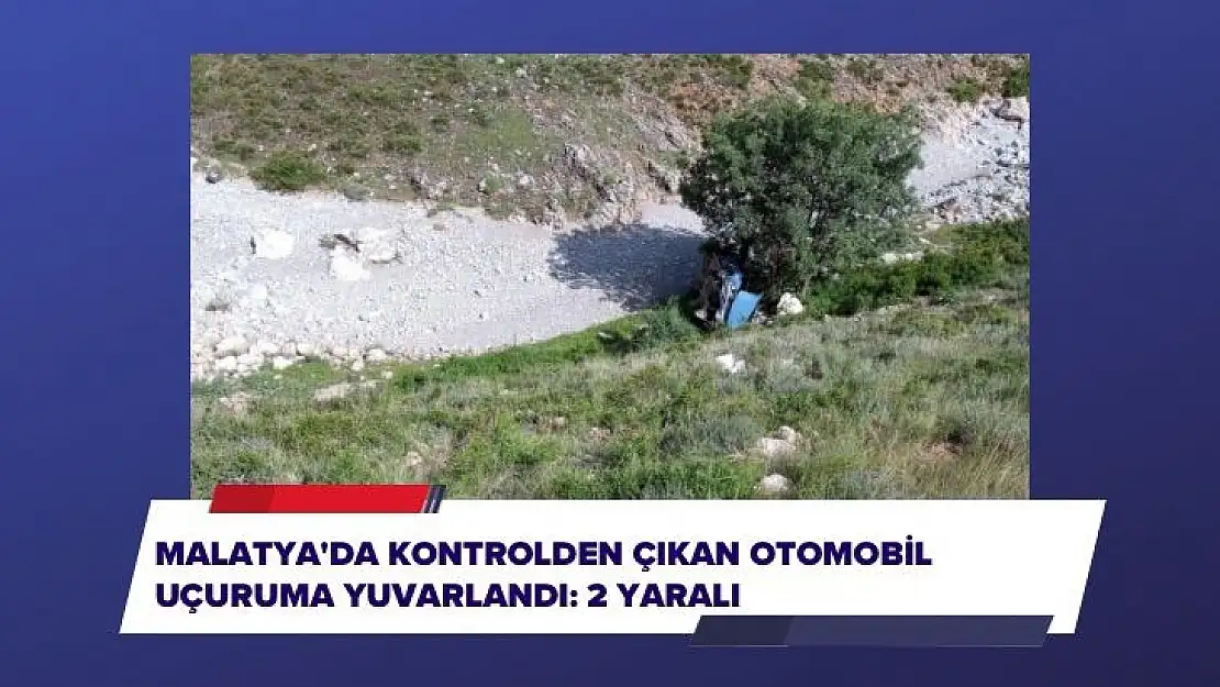 Kontrolden çıkan otomobil uçuruma yuvarlandı: 2 yaralı