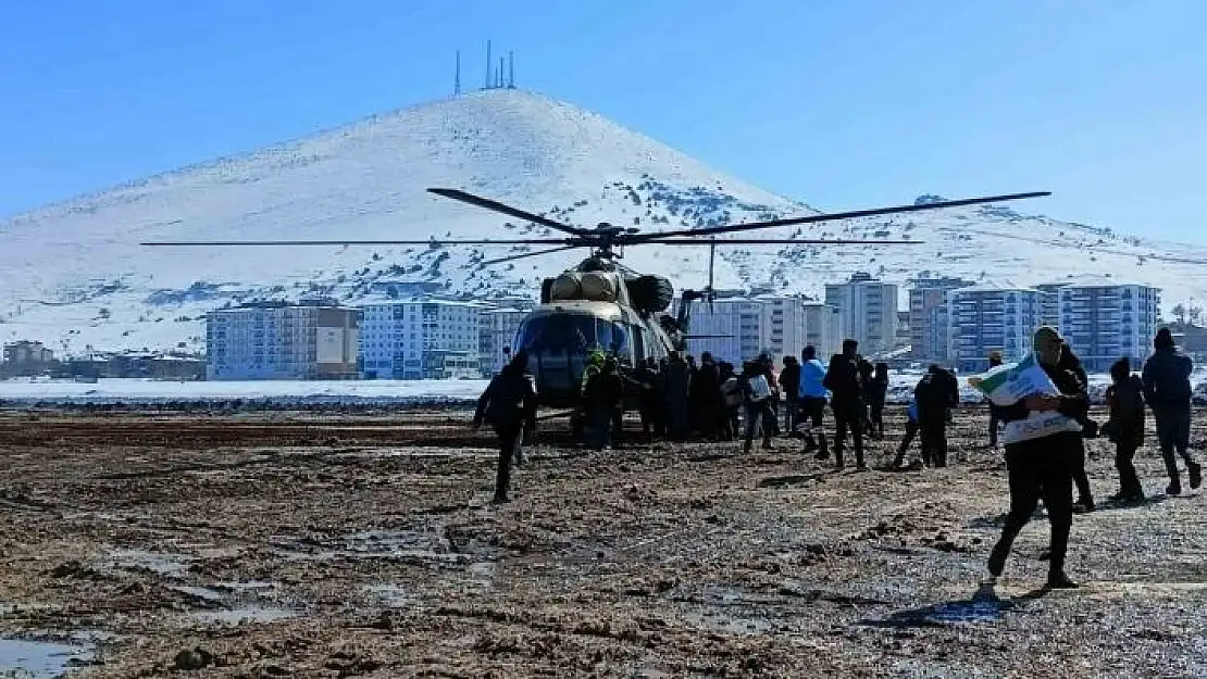 'Köylere askeri helikopterlerle erzak sevkiyatı yapılıyor'