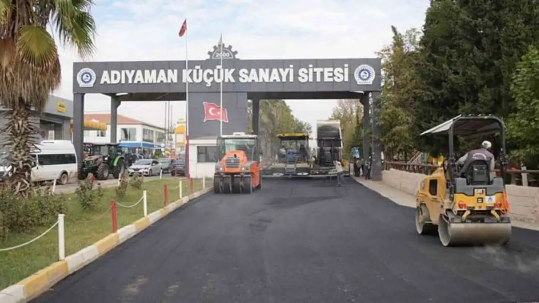 'Küçük sanayi sitesinde asfaltlama çalışması sürüyor'