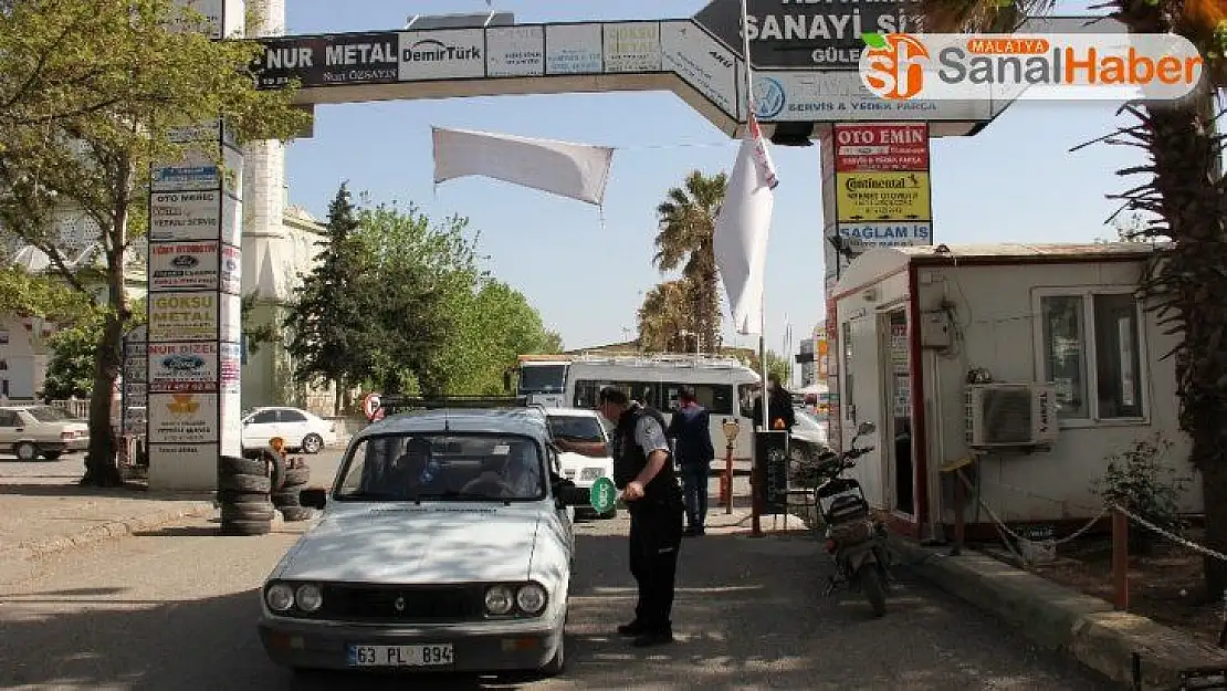 Küçük sanayi sitesinde sıkı korona virüs önlemleri