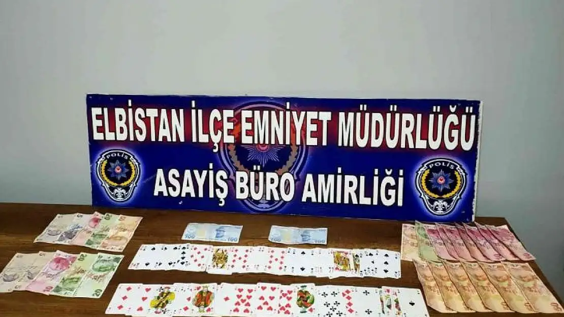 'Kumar oynayan 8 şahsa 14 bin 500 lira ceza kesildi'