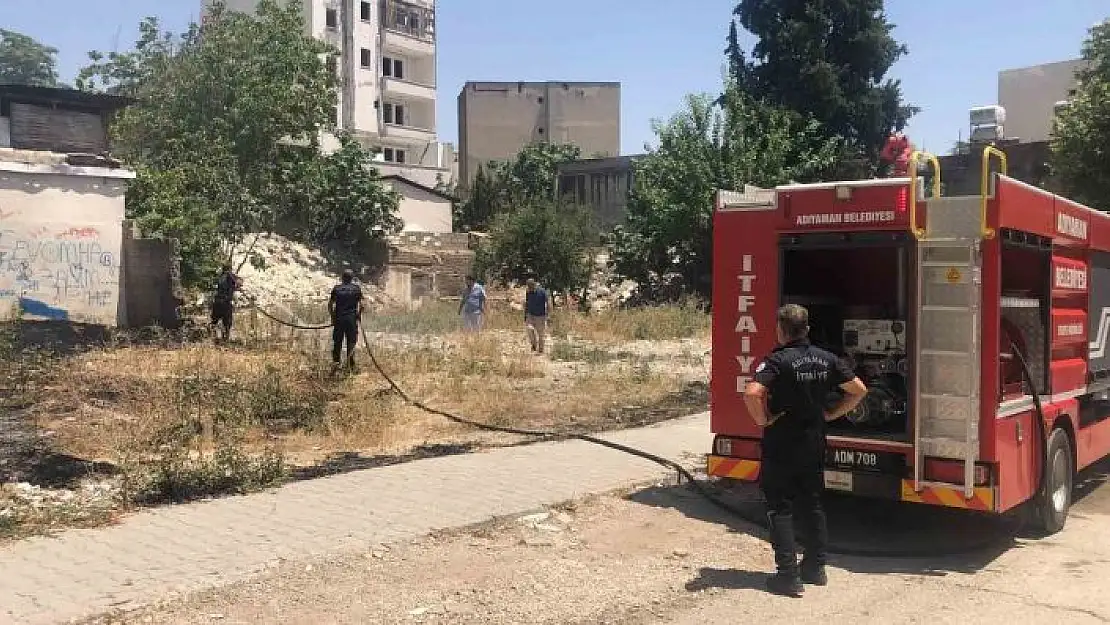 'Kuru ot yangını korkuya neden oldu'