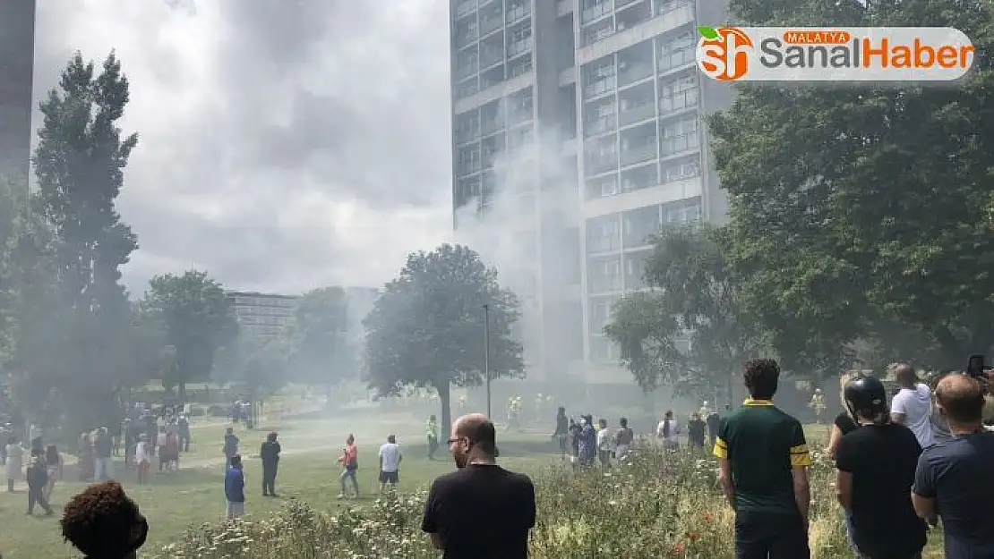 Londra'da korkutan yangın