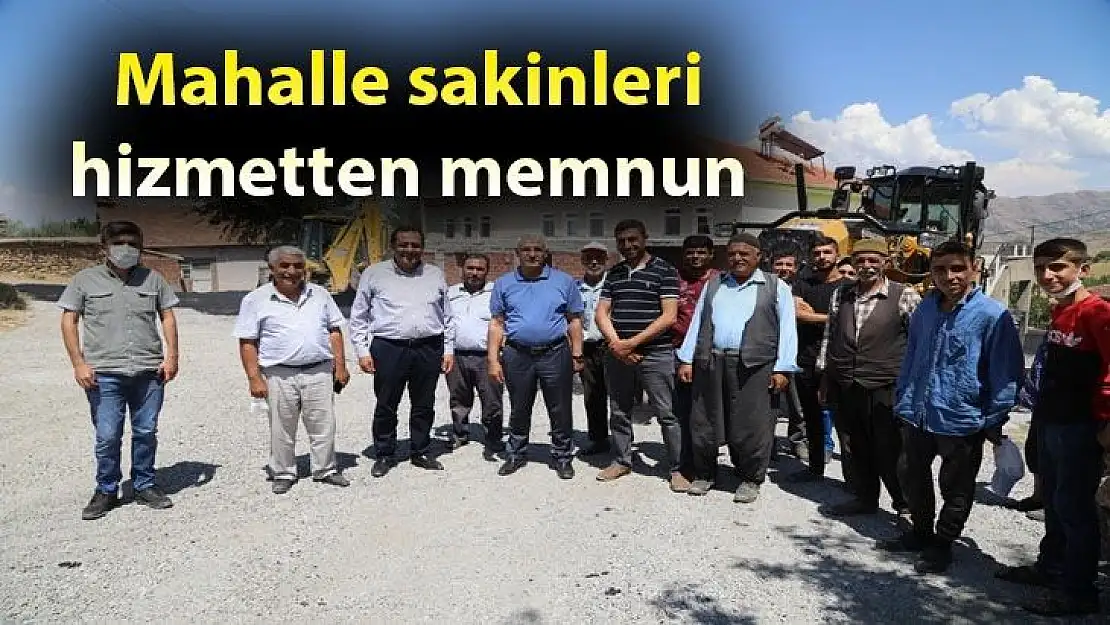 Mahalle sakinleri hizmetten memnun