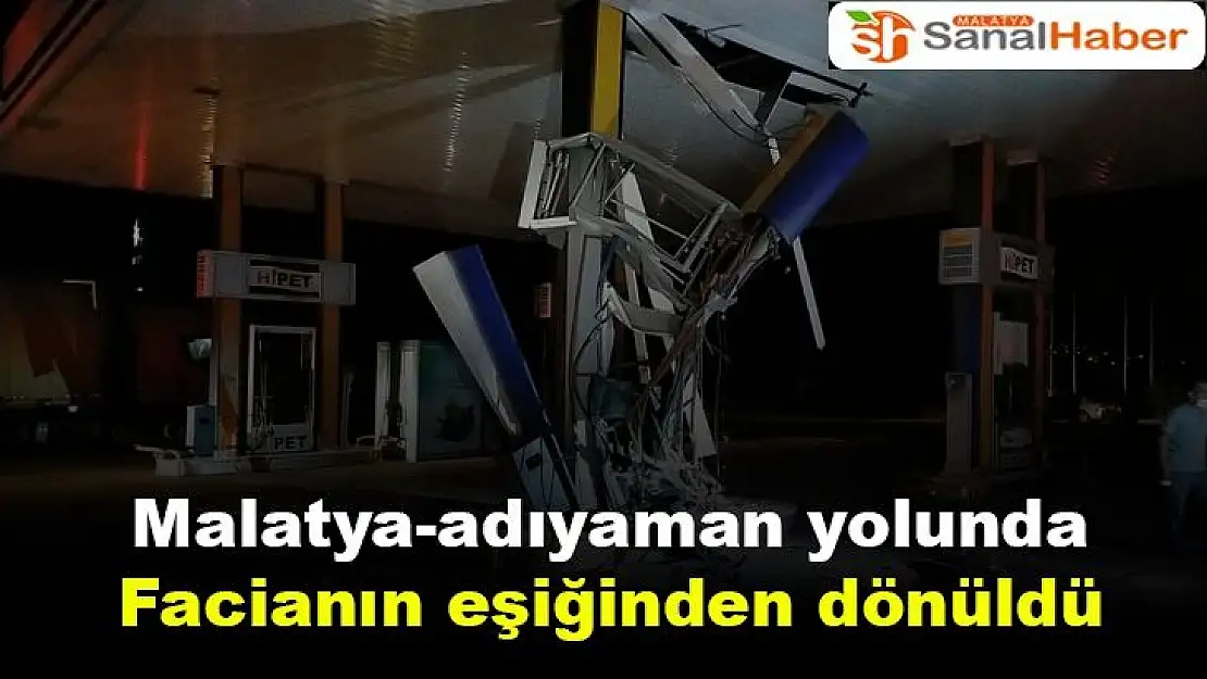 Malatya-adıyaman yolunda Facianın eşiğinden dönüldü