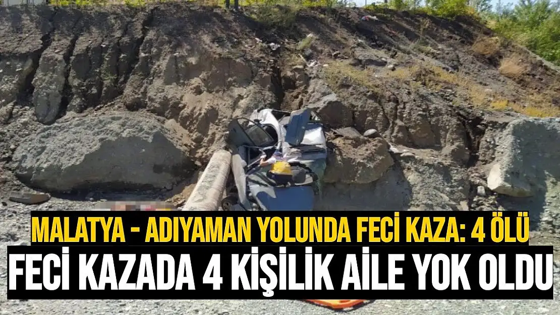 Malatya - Adıyaman yolunda feci kaza