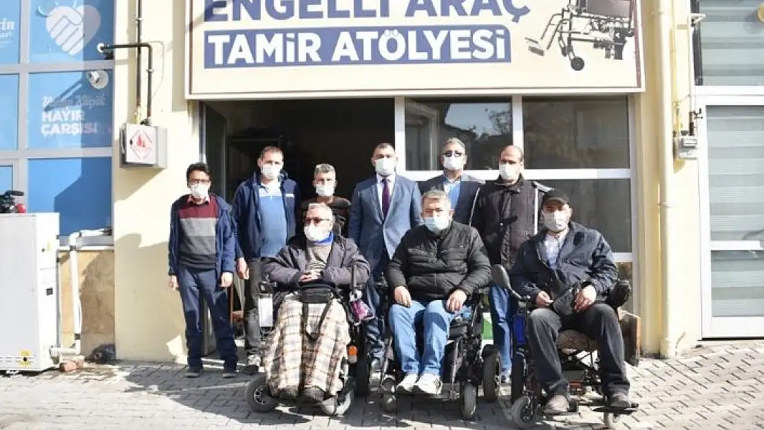 'Malatya Büyükşehir akülü engelli araçların tamirini yapıyor'