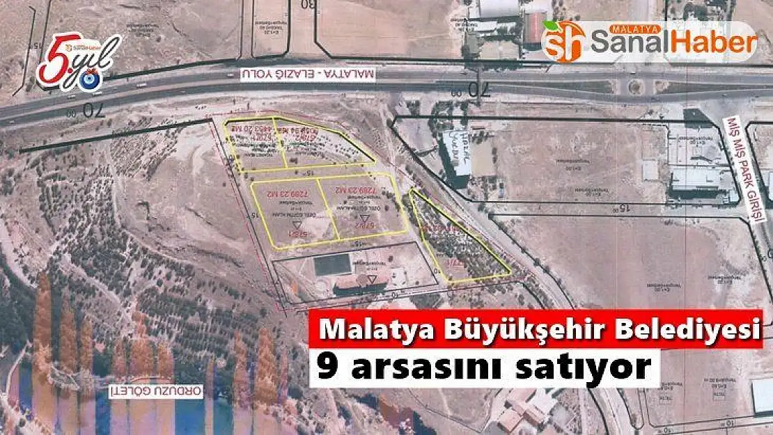 Malatya Büyükşehir Belediyesi 9 arsasını satıyor