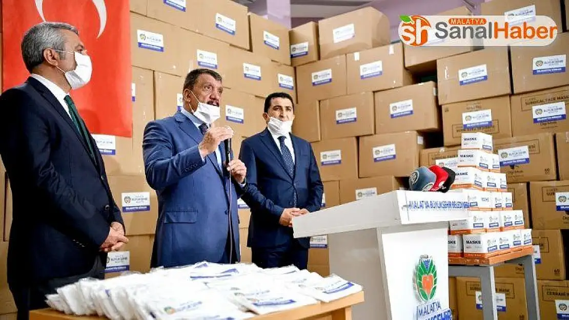 Malatya Büyükşehir Belediyesine 600 bin maske