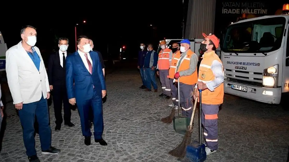 'Malatya Büyükşehir ekipleri 7/24 görev başında'
