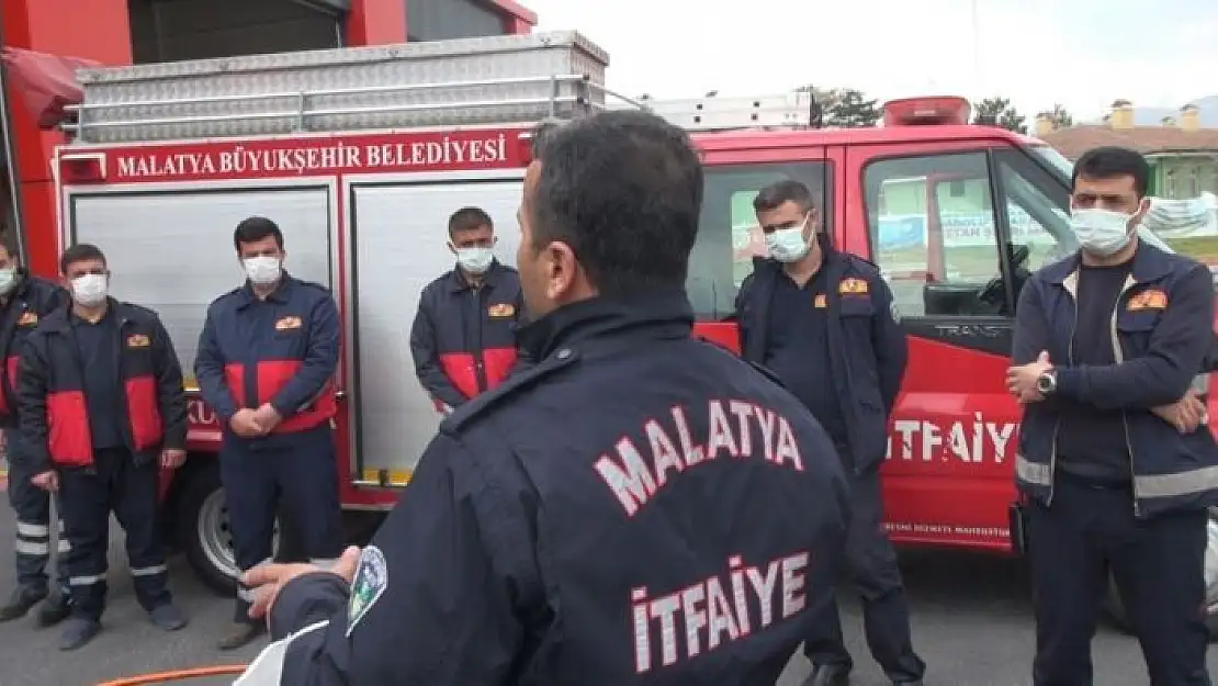 'Malatya Büyükşehir itfaiyesi, Gölbaşı itfaiye ekiplerine eğitim verdi'