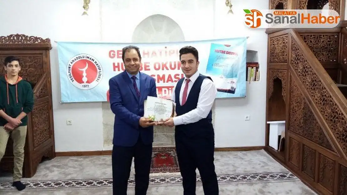 Malatya'da 'Hutbe okuma yarışması' düzenlendi