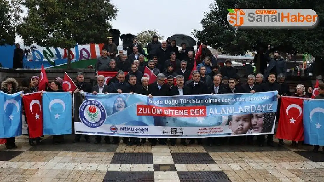 Malatya'da 'İnsanlık için ses ver' eylemi
