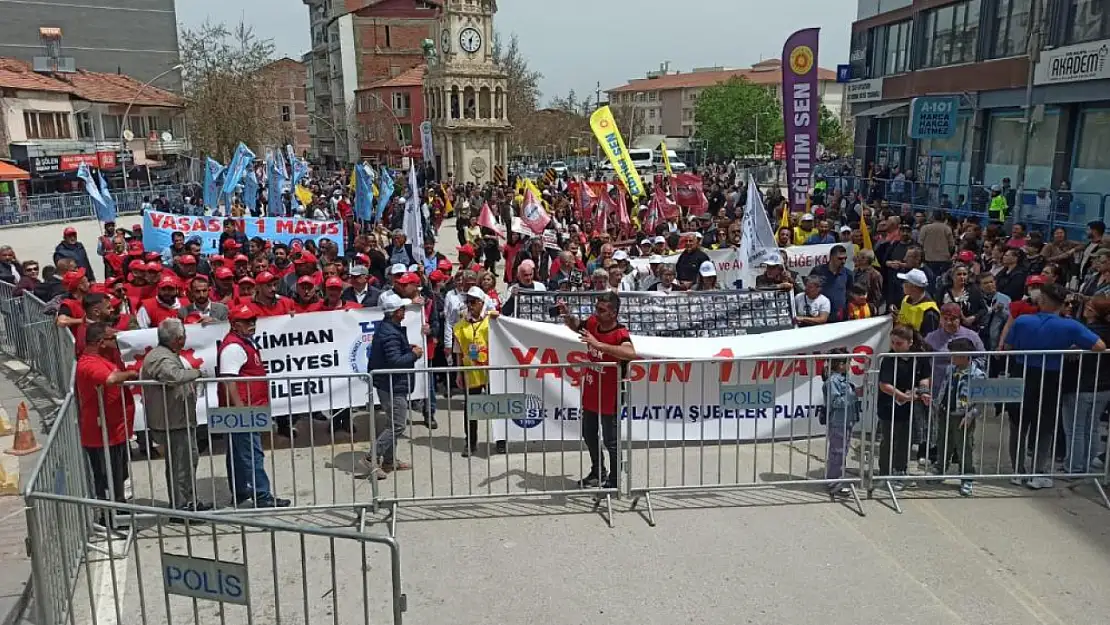 Malatya'da 1 Mayıs kutlandı