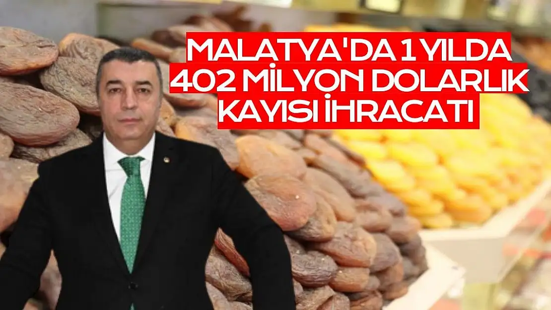 Malatya´da 1 yılda 402 milyon dolarlık kayısı ihracatı