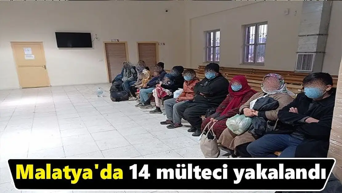 Malatya´da 14 mülteci yakalandı