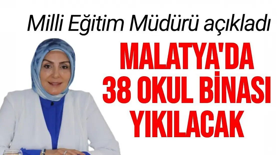 Malatya´da 38 okul binası yıkılacak