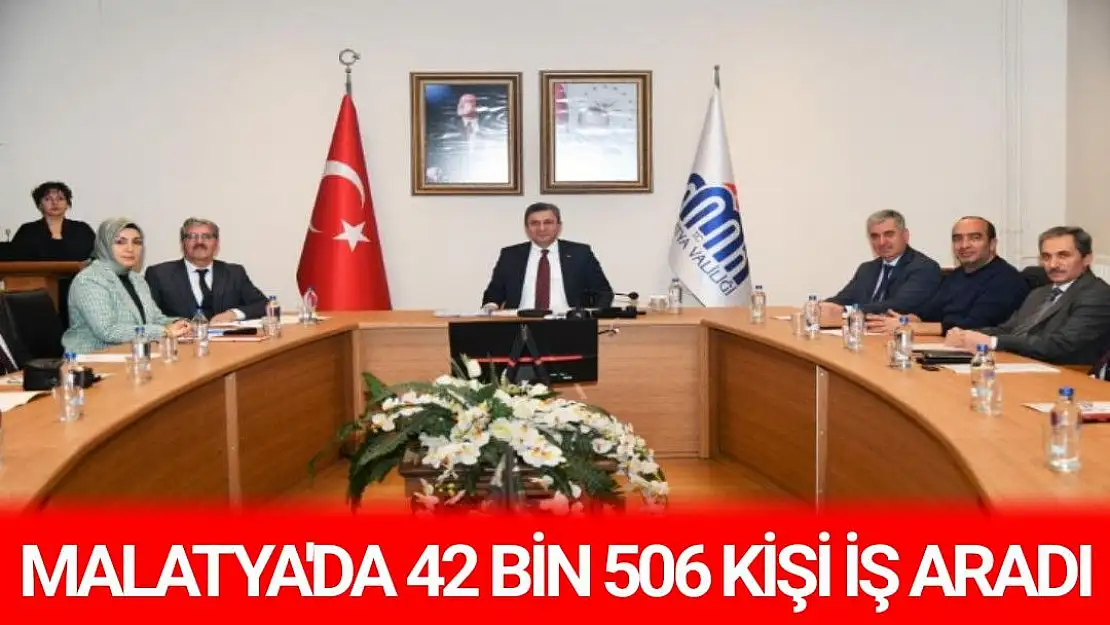 Malatya´da 42 bin 506 kişi iş aradı 