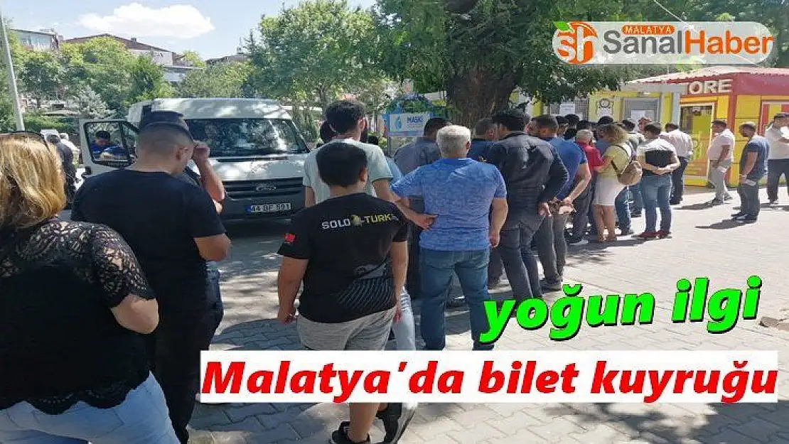Malatya'da bilet kuyruğu