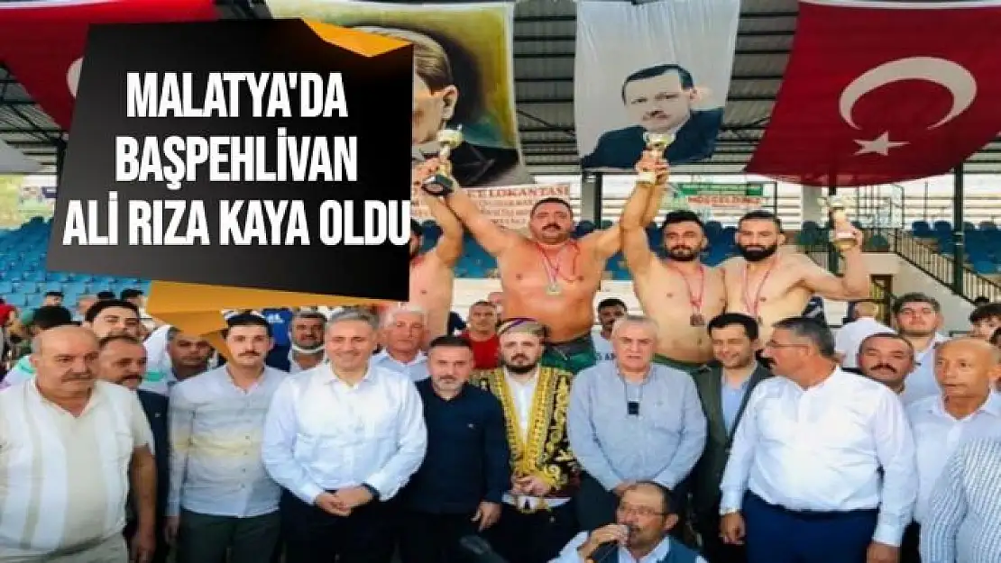 Malatya'da başpehlivan Ali Rıza Kaya oldu
