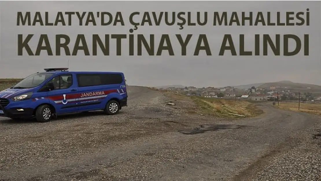 Malatya'da Çavuşlu Mahallesi karantinaya alındı