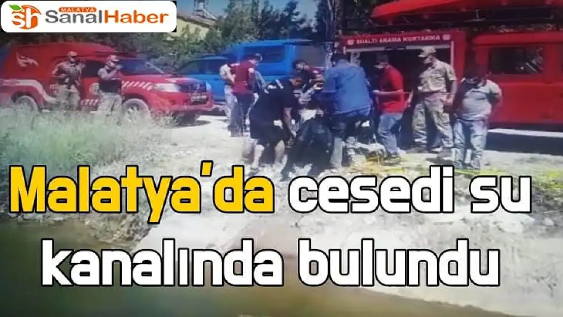 Malatya´da cesedi su kanalında bulundu