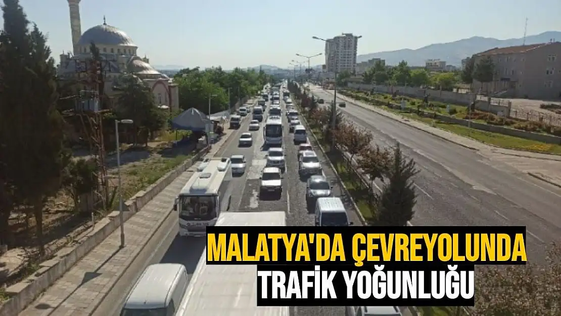 Malatya'da Çevreyolunda trafik yoğunluğu