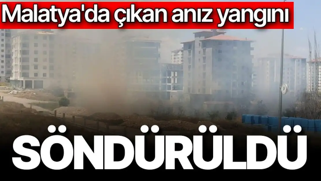 Malatya´da çıkan anız yangını söndürüldü