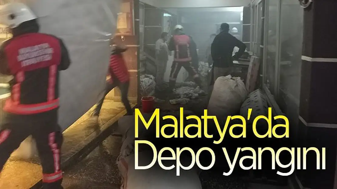 Malatya´da depo yangını