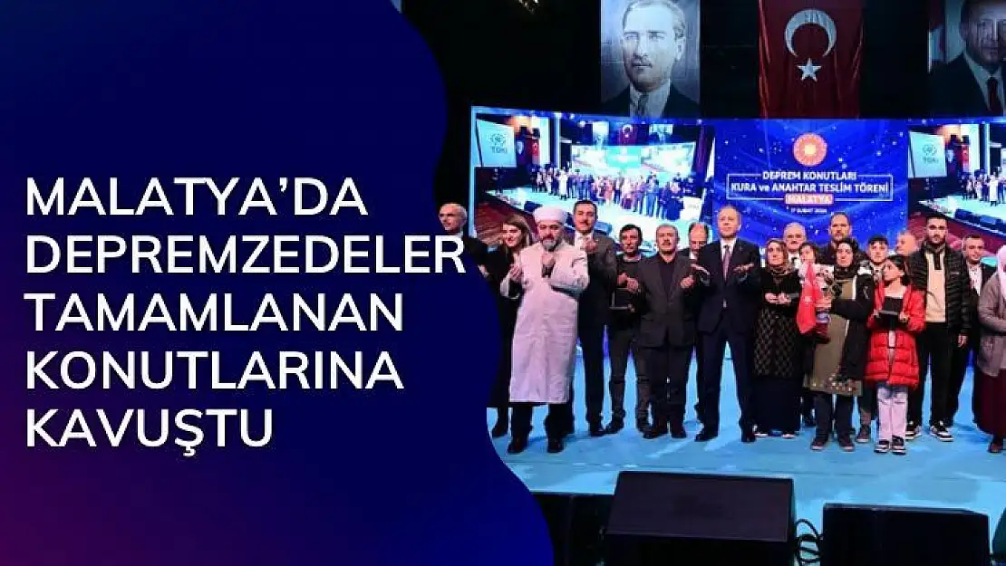 Malatya´da depremzedeler tamamlanan konutlarına kavuştu