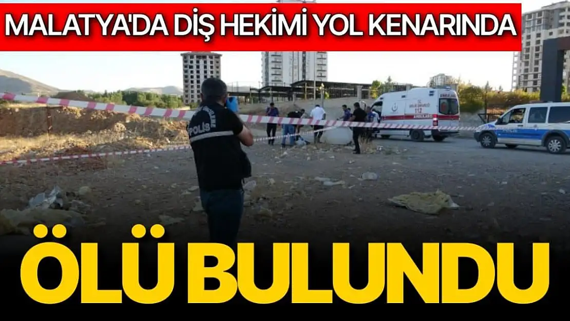 Malatya'da diş hekimi yol kenarında ölü bulundu