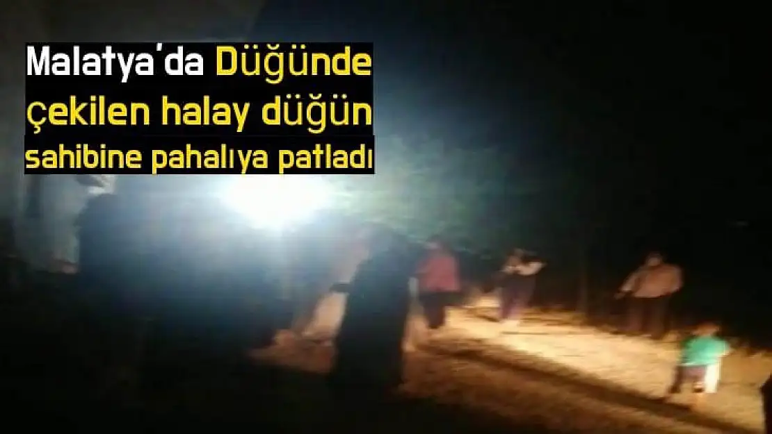 Malatya´da Düğünde çekilen halay düğün sahibine pahalıya patladı